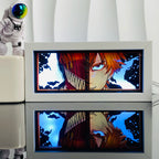 3D Anime Light Box Led Paper Carving  Bedroom Decor Night Lamp Cartoon Manga Shadow Glowing Lightbox Table Lamp for Friend Gifts