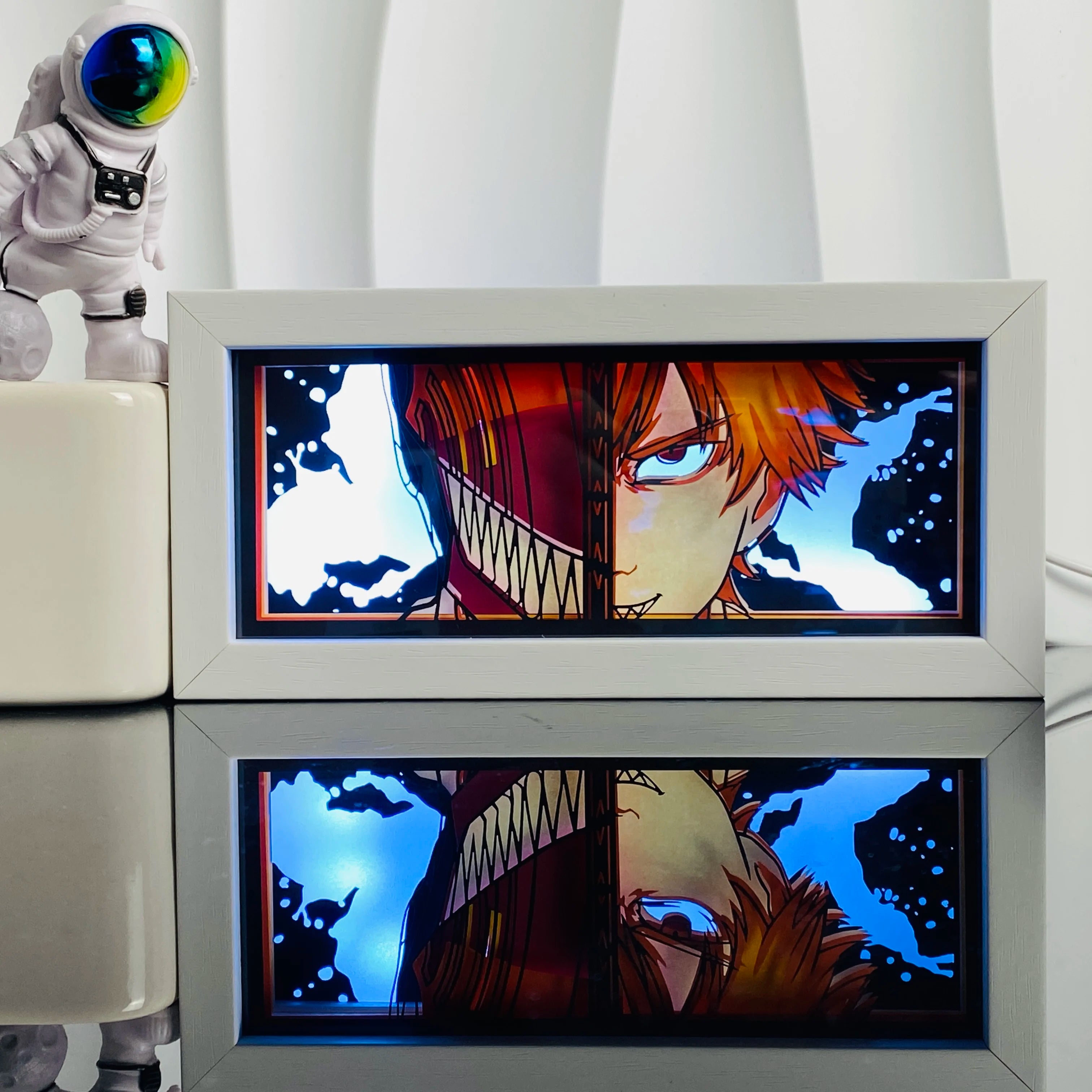 3D Anime Light Box Led Paper Carving  Bedroom Decor Night Lamp Cartoon Manga Shadow Glowing Lightbox Table Lamp for Friend Gifts