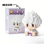 ONE PIECE Sun God Nika Luffy Micro Building Block Chopper Ace Buggy 3D Anime Model Assembly Mini Bricks Figure Toys For Gift