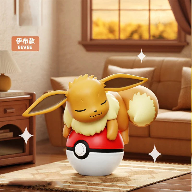 Authentic Pok é mon Night Light Doll Pikachu EEVEE CHARMANDER BULBASAUR PSYDUCK Handmade Ornament Toy Children's Christmas Gift
