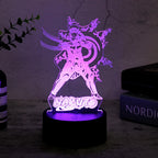 Anime Naruto Uzumaki LED Night Light Toys Akatsuki Kakashi Hatake Kid Bedroom Nightlight Itachi Uchiha 3D 7/16 colors Lamp Decor