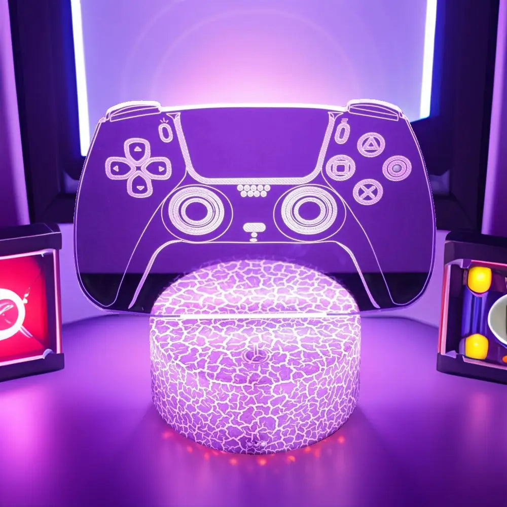 NEON GAMER 3D Lamp LED Night Light Gaming Setup RGB Children's Lamps Gamer Room Decoration Bedroom Table Lamp Personalized Gifts