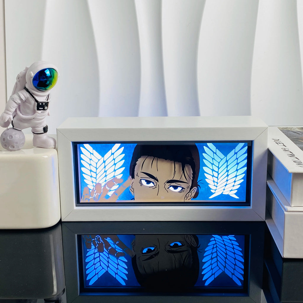 3D Anime Light Box Led Paper Carving  Bedroom Decor Night Lamp Cartoon Manga Shadow Glowing Lightbox Table Lamp for Friend Gifts