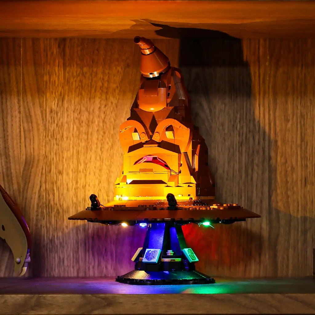 Hprosper 5V LED Light For Harry Potter 76429 Talking Sorting Hat Decorative Lamp (Not Include Lego Building Blocks)