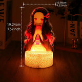 LED Night Light Anime Figure One Piece Luffy Zoro Figures Lamp PVC Action Collection Bedside Table Decoration Kid Christmas Gift