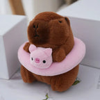 Cute Capybara Plush Toy Hoodie with Wings Simulation Doll Small Size Stuffed Animals Anime Fluffty Toy Birthday Party