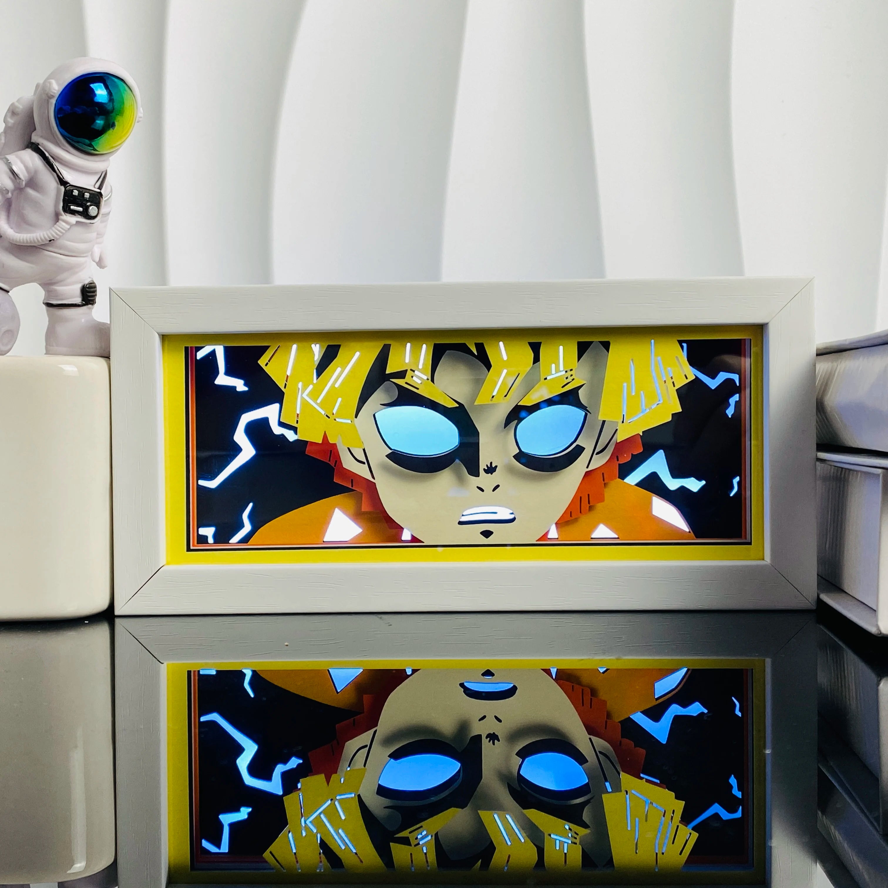 3D Anime Light Box Led Paper Carving  Bedroom Decor Night Lamp Cartoon Manga Shadow Glowing Lightbox Table Lamp for Friend Gifts