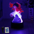 LED Night Light Anime Figure One Piece Luffy Zoro Figures Lamp PVC Action Collection Bedside Table Decoration Kid Christmas Gift
