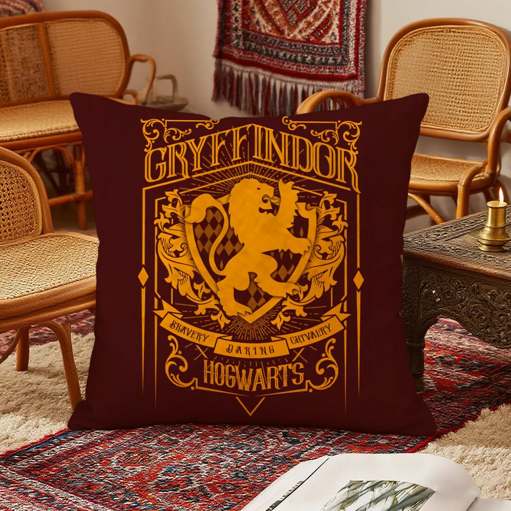 H-harry P-potter cushion cover Bedroom Sofa Decorative home Car portable Cushion Cover With Zipper Soft pillowcase