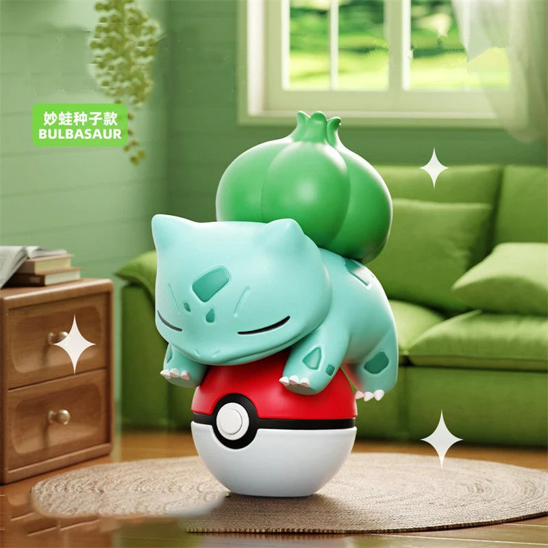 Authentic Pok é mon Night Light Doll Pikachu EEVEE CHARMANDER BULBASAUR PSYDUCK Handmade Ornament Toy Children's Christmas Gift
