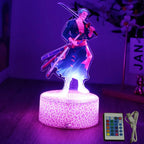 LED Night Light Anime Figure One Piece Luffy Zoro Figures Lamp PVC Action Collection Bedside Table Decoration Kid Christmas Gift