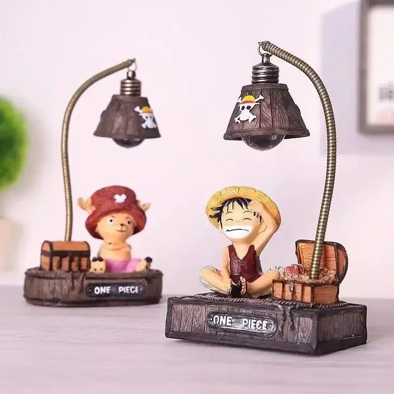 One Piece Luffy 3D LED Night Light, Anime Desktop Lamp for Study Office Decor - Cool Birthday Christmas Gift for Fans Men Women