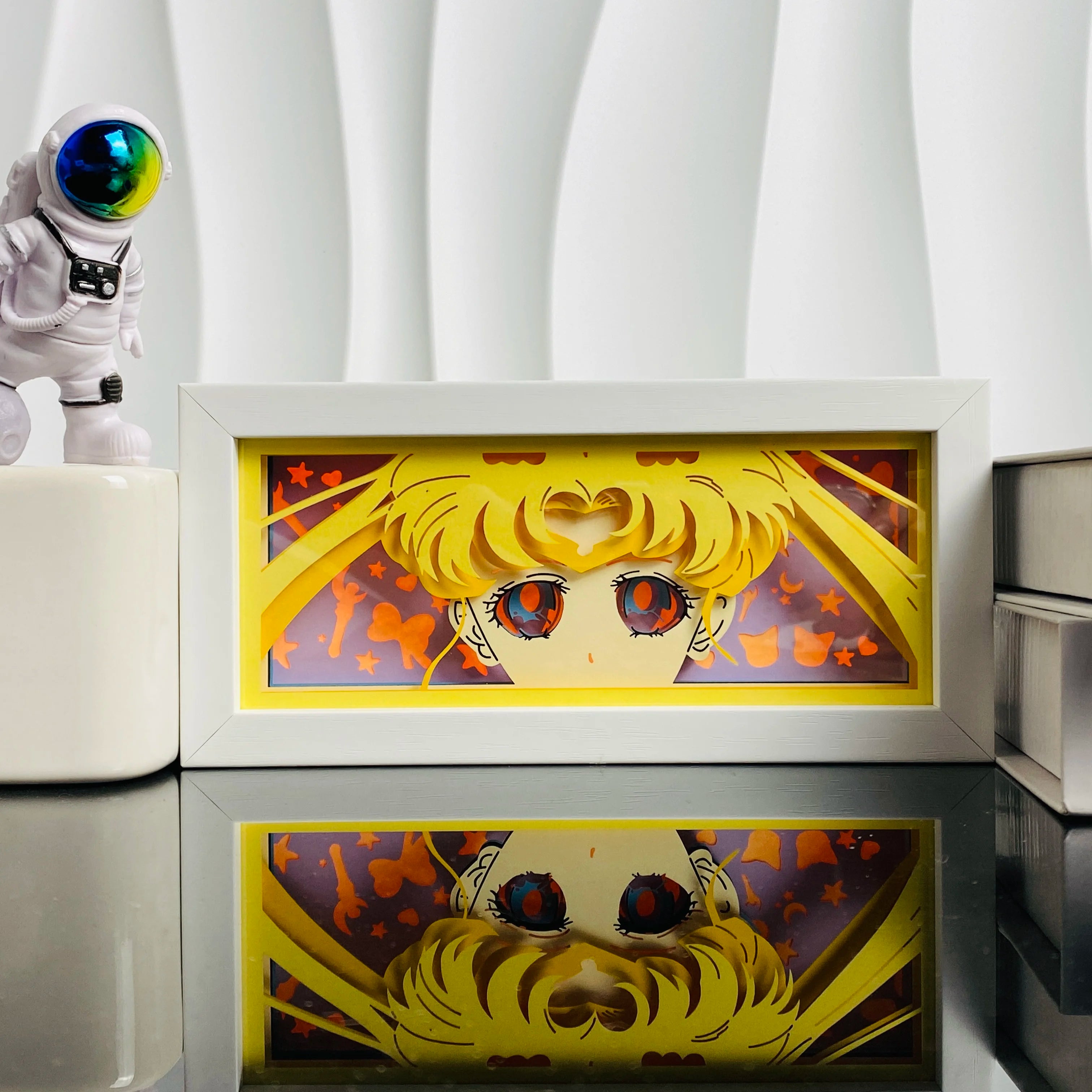 3D Anime Light Box Led Paper Carving  Bedroom Decor Night Lamp Cartoon Manga Shadow Glowing Lightbox Table Lamp for Friend Gifts