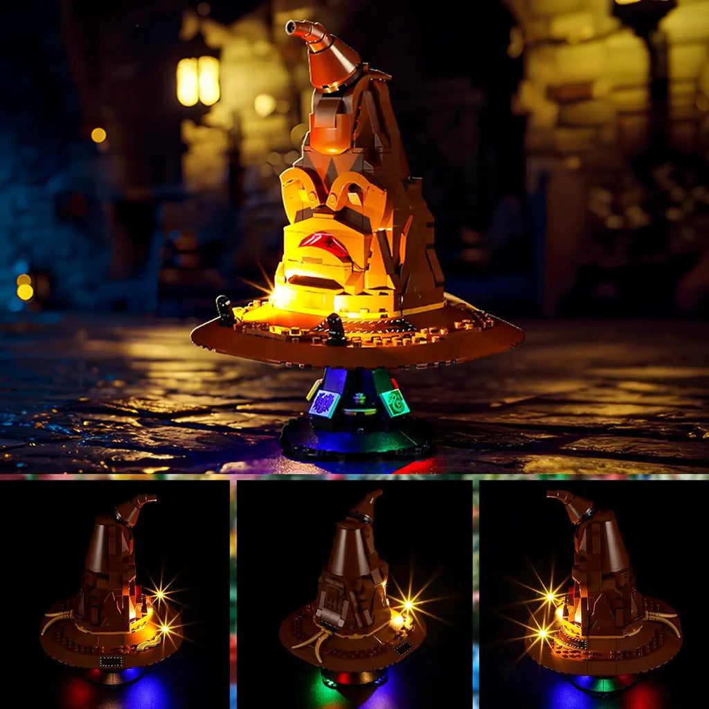 Hprosper 5V LED Light For Harry Potter 76429 Talking Sorting Hat Decorative Lamp (Not Include Lego Building Blocks)
