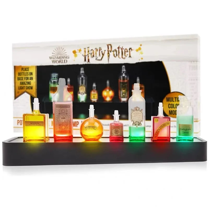 Harry Potter Magic World Potion Bottle Decorative Light Voice Controlled Flash Color Light Collectibles Atmosphere Kids Toy Gift