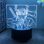 Anime Naruto Uzumaki LED Night Light Toys Akatsuki Kakashi Hatake Kid Bedroom Nightlight Itachi Uchiha 3D 7/16 colors Lamp Decor
