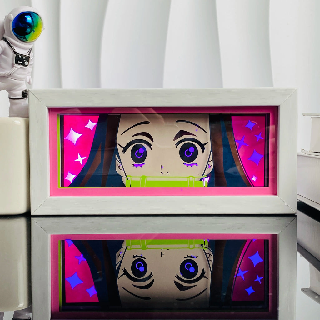 3D Anime Light Box Led Paper Carving  Bedroom Decor Night Lamp Cartoon Manga Shadow Glowing Lightbox Table Lamp for Friend Gifts