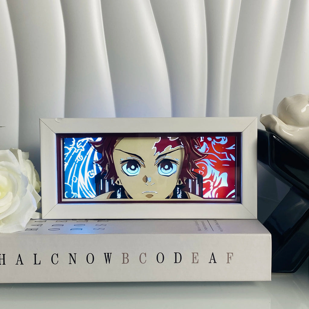 3D Anime Light Box Led Paper Carving  Bedroom Decor Night Lamp Cartoon Manga Shadow Glowing Lightbox Table Lamp for Friend Gifts