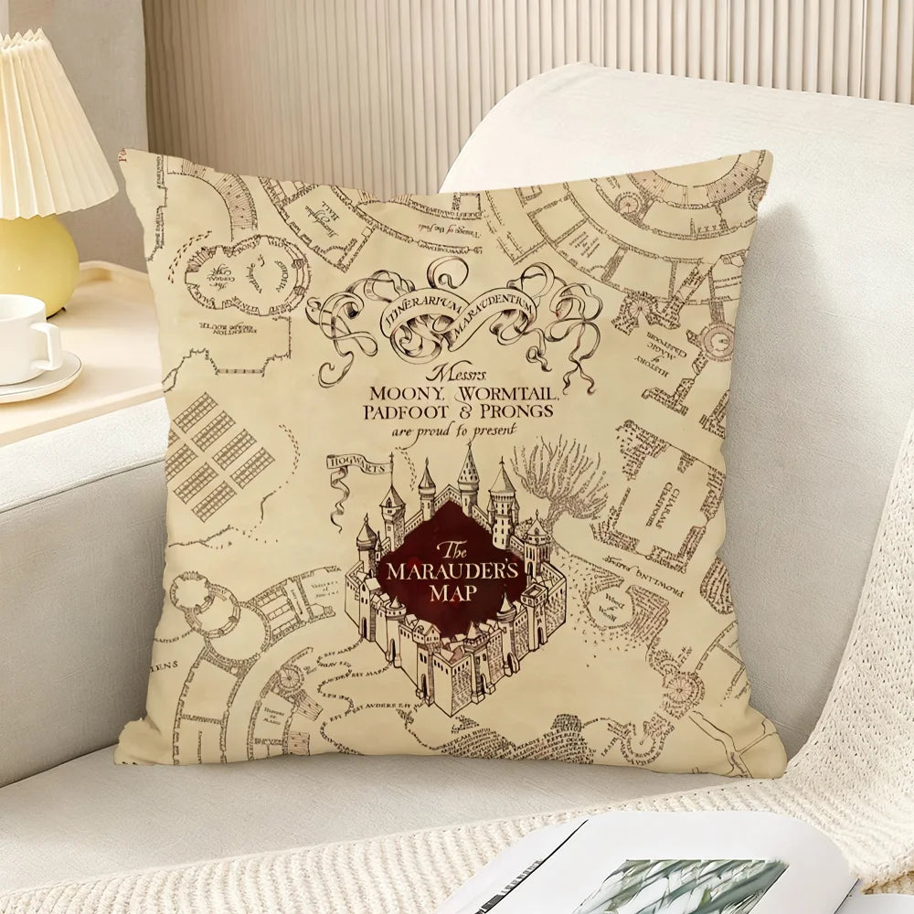 H-harry P-potter cushion cover Bedroom Sofa Decorative home Car portable Cushion Cover With Zipper Soft pillowcase