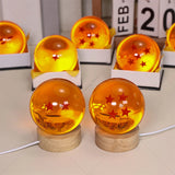 Dragon Ball Crystal Ball Lamp Action Figure Shenron Wish Balls Led Night Light Shenlong 1-7 Star Crystal Balls Anime Figurine