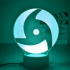Anime Naruto Kakashi Shippuden Uchiha Sasuke Hatake Characters 3D LED Night Lights Action Figure Collection Model Toys Gifts