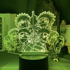 Anime Naruto Kakashi Shippuden Uchiha Sasuke Hatake Characters 3D LED Night Lights Action Figure Collection Model Toys Gifts