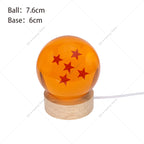 Dragon Ball Crystal Ball Lamp Action Figure Shenron Wish Balls Led Night Light Shenlong 1-7 Star Crystal Balls Anime Figurine